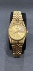 Vintage Seiko Ladies Gold Tone Watch Model 3Y03-0168. In Good Working Condition