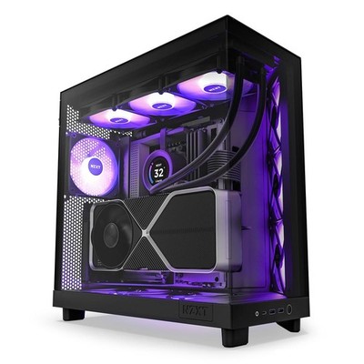 NZXT H series H6 Flow RGB Mid tower ATX Seitenteil mit Fenster
