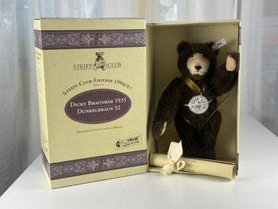 Steiff Tier 420078 Dicky Braunbär 32 cm mit OVP & Zertifikat in Top Zustand 