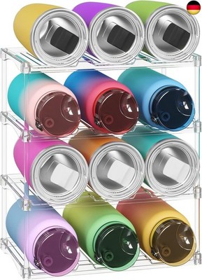 Lifewit Stapelbarer Flaschenorganizer aus Kunststoff für Zuhause, Tumbler- und 