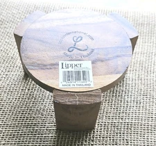 Lipper International Wood Riser Pedestal Stand Round 4.5"