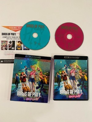 Birds of Prey (4k Ultra HD, Blu-ray, 2020) Harley Quinn, with Slipcover!