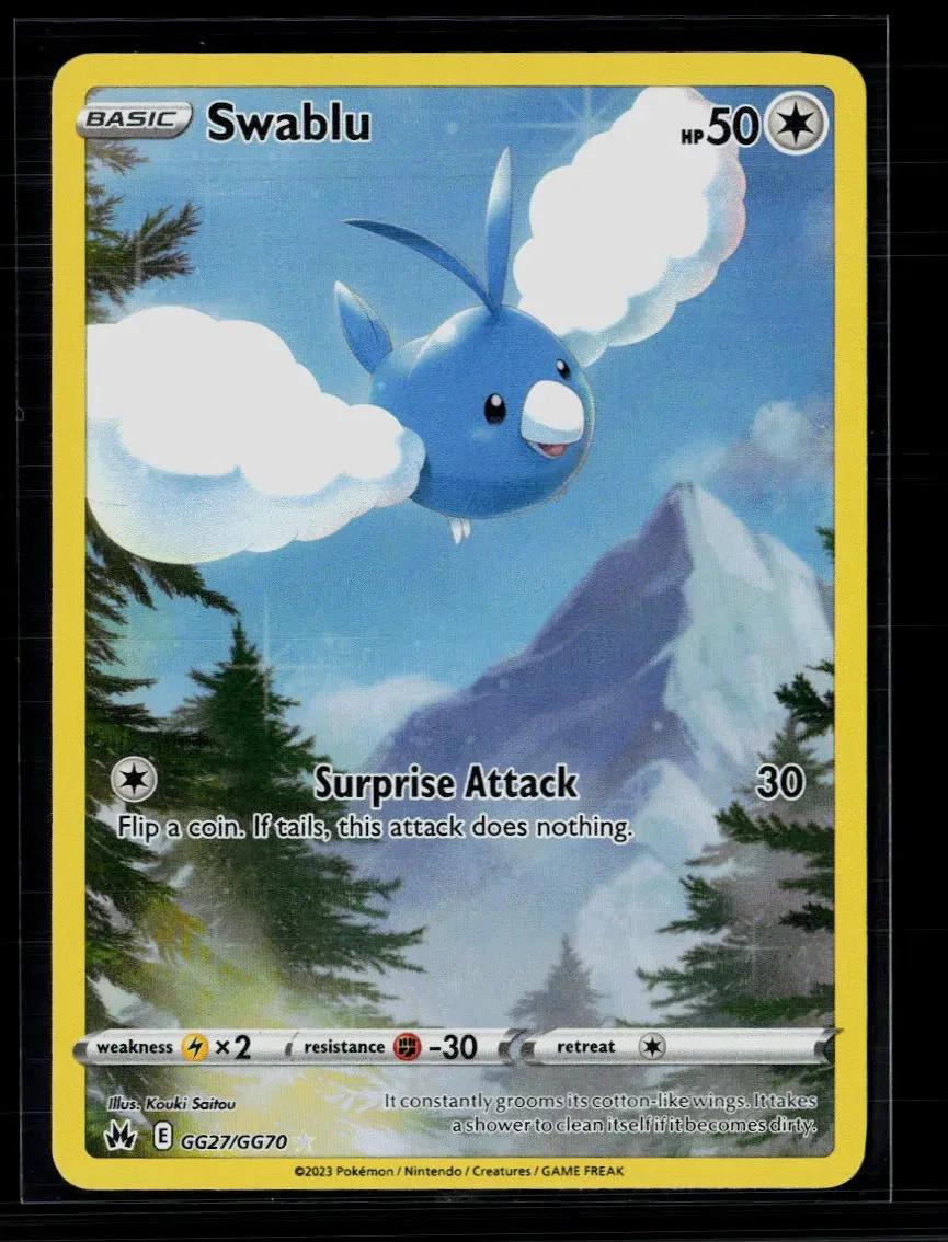 Pokemon 2023 Crown Zenith Swablu #GG27/GG70