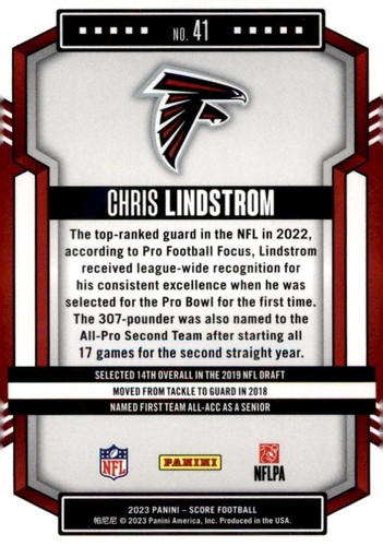 Score 2023 #41 Chris Lindstrom - Foto 2 di 2