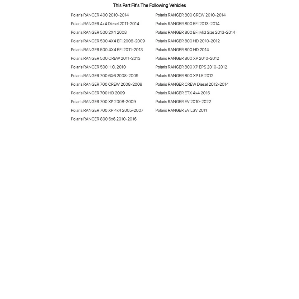 Tusk Rear Independent Suspension Kit For POLARIS RANGER EV 2010-2022 Foto 3 de 4