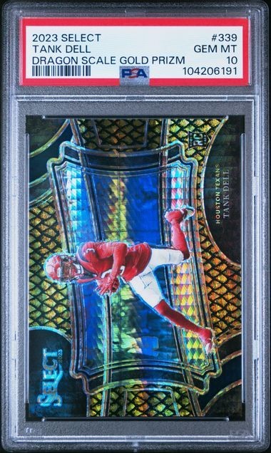 Tank Dell 2023 Select Dragon Scale Gold Prizm /10 PSA 10