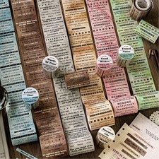 Cinta adhesiva retro sentimientos palabras diario álbum tarjeta sello pegatinas decorativas