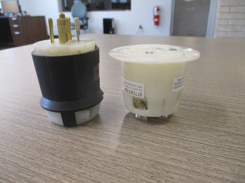 Hubbell Plug & Recepare set HBL2531/HBL2536 used