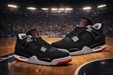 Jordan 4 Retro "Bred" 2019 308497-060 Men's Size US 7-12