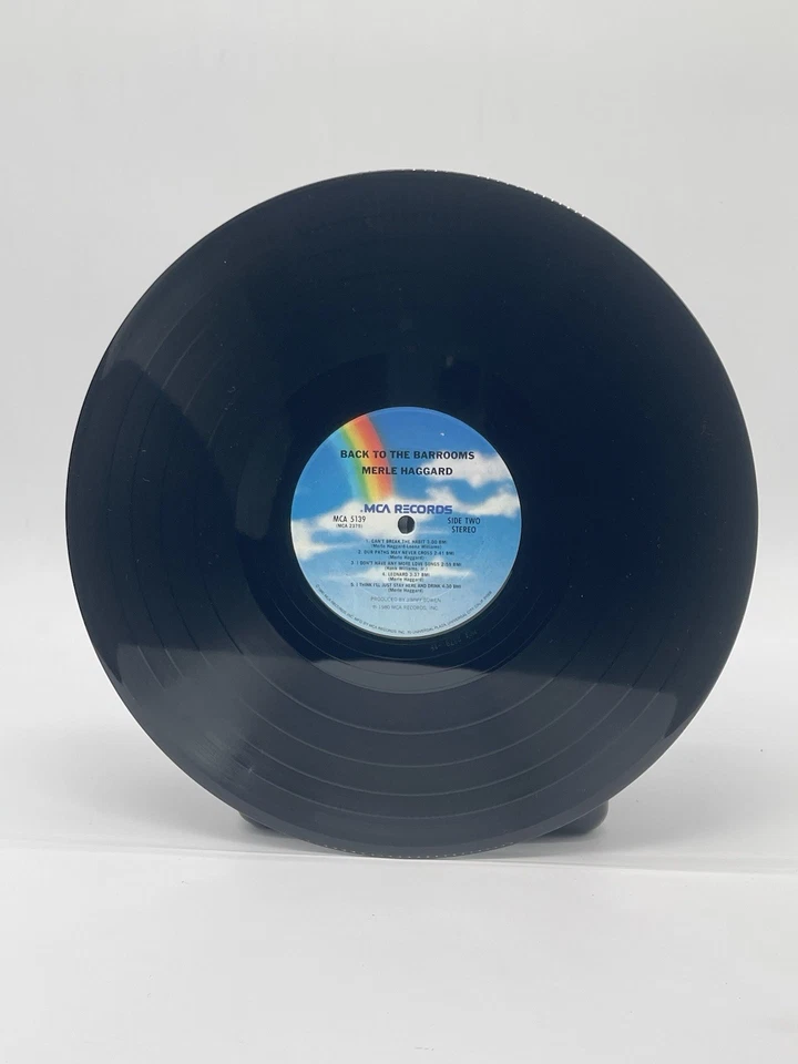 MERLE HAGGARD BACK TO THE BARROOMS 12" LP VG+ VINYL RECORD 1980 MCA SHRINK - Image 3 of 4