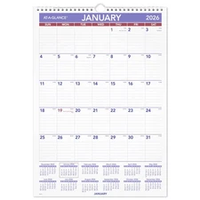 AT-A-GLANCE PM22826 2026 Monthly Wall Calendar Medium 12" x 17" - Monthly Wall