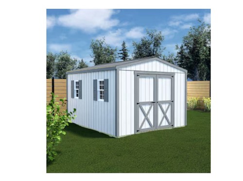 (4) Barns Handmade Haven Gable Style Wood Outdoor Storage Shed with 2 Doors (4) - Picture 4 of 6