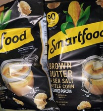 Smartfood PopCorn BROWN BUTTER  SEA SALT Kettle Corn Snack 6.5oz LIMITED 2 Bags