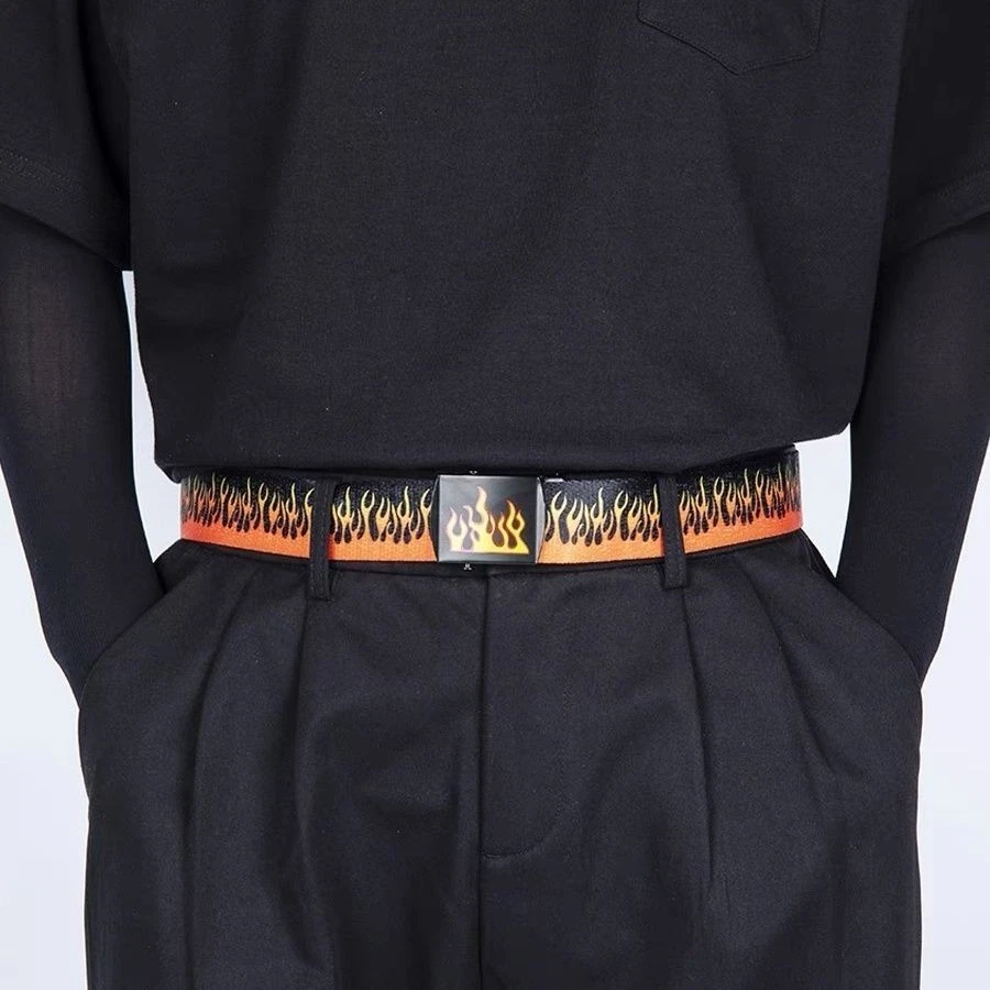 Elegante Hip-Hop Tendencia Para hombres Cintura Cuerda Cinturón Único Informal Llama Cinturón Mujeres Foto 3 de 4