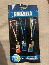 Godzilla Lanyard With Charm Surreal Entertainment Collectible Key Chain