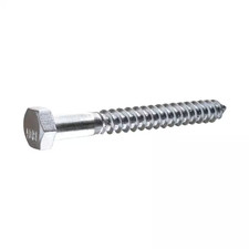 3/8 In. X 3-1/2 In. Hex Zinc Plated Lag Screw 25-Pack 