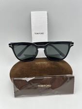 Tom Ford Sunglasses TF1051-K 01A Black Gold Gray 56 22 145 Smoke