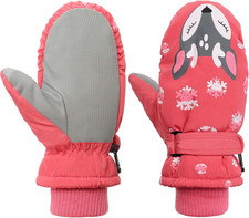Toddler Mittens Winter Snow Glove Waterproof Mitten Warm Fleece Kid Ski Gloves f