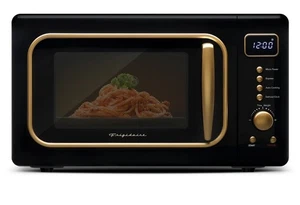 FRIGIDAIRE EMW788RETRO 0.7 cu. ft. Retro Microwave, Black-Gold