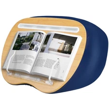 Lap DeskXL Beanbag Book Stand Book Holder for Reading in Bed Hands Free Pillow