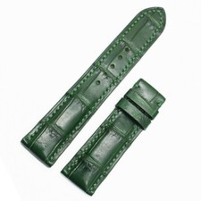 20/18mm Green Genuine Padded Leather Watch Strap Band  EZF028
