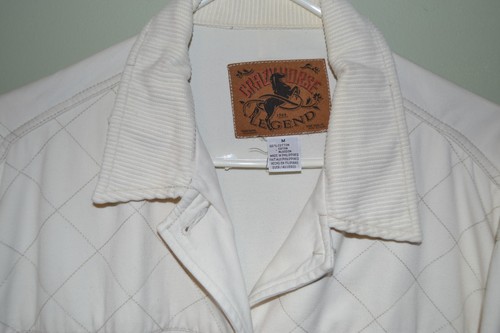 "Crazyhorse" off white button down Jacket sz. Med. - Picture 2 of 5