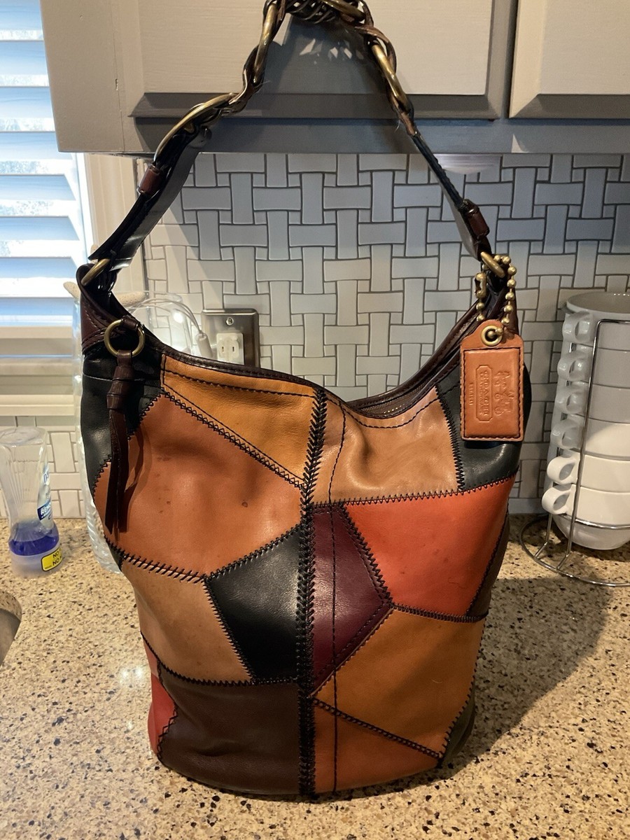 Coach PATCHWORK Leather Large Duffle Bleecker Bag Limited Coach PATCHWORK Leather Large Duffle Bleecker Bag Limited