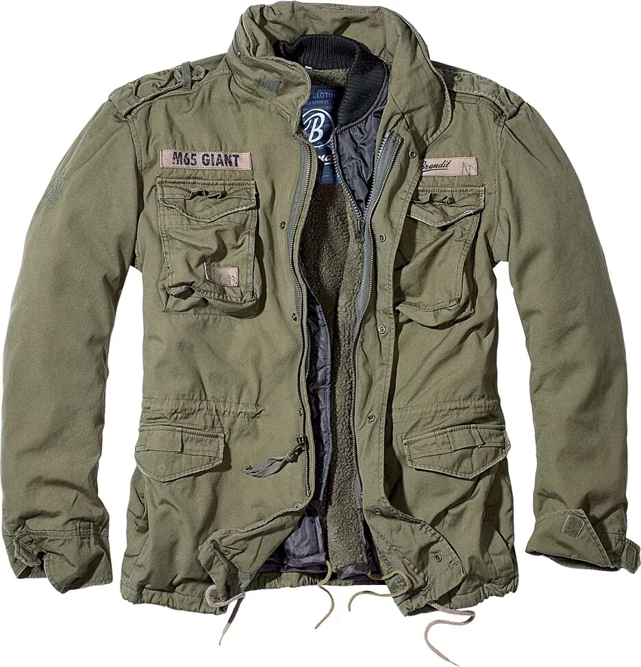 Brandit Chaqueta Cazadora Hombre Militar M-65 Giant Parka 2 IN 1 Aceitunas