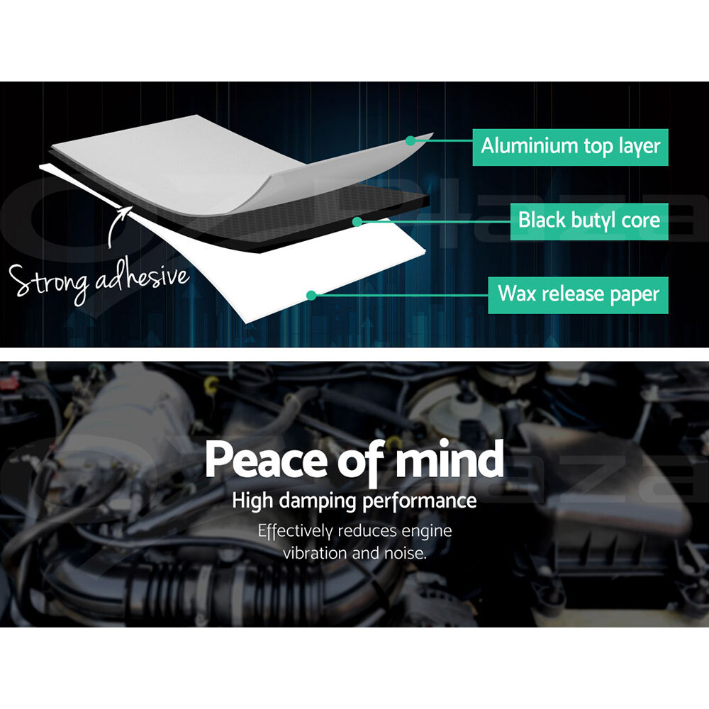 Weisshorn Car Sound Deadener Butyl Mat Heat Insulation Roller Sound
