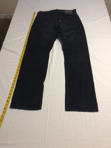 Levi's 514 31x32 Negro Ajustado recto Pantalones de pana para hombre de  pestañas blancas | eBay