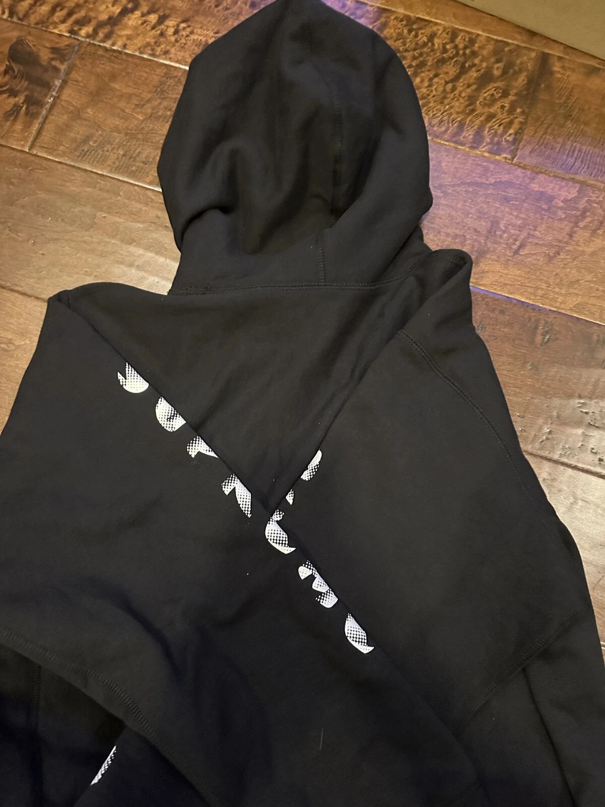 Felpa con cappuccio 100% autentica Supreme Gradient nera XL FW18 taglia extra large