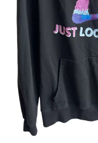 Youth Fortnight Hoodie Sweatshirt “Just Loot it” Llama Size XL Black - Picture 4 of 13