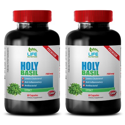 Holy Basil Capsules - Holy Basil Extract 750mg - Boost Endurance 2B