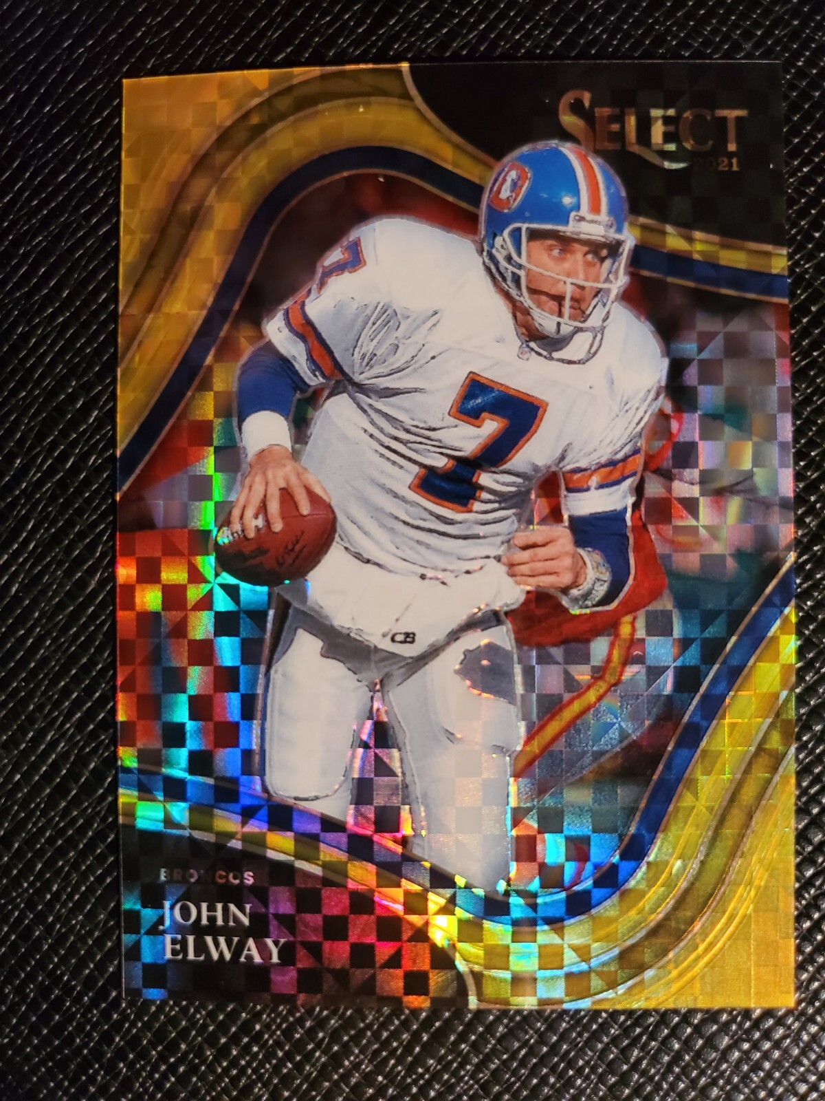 2021 Panini Select John Elway Field Level Gold Prizm SSP 4/10 VERY RARE