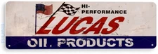 Lucas Oil Sign, Gas Station, Garage, Auto Shop, Rustic, Retro Tin Sign D213