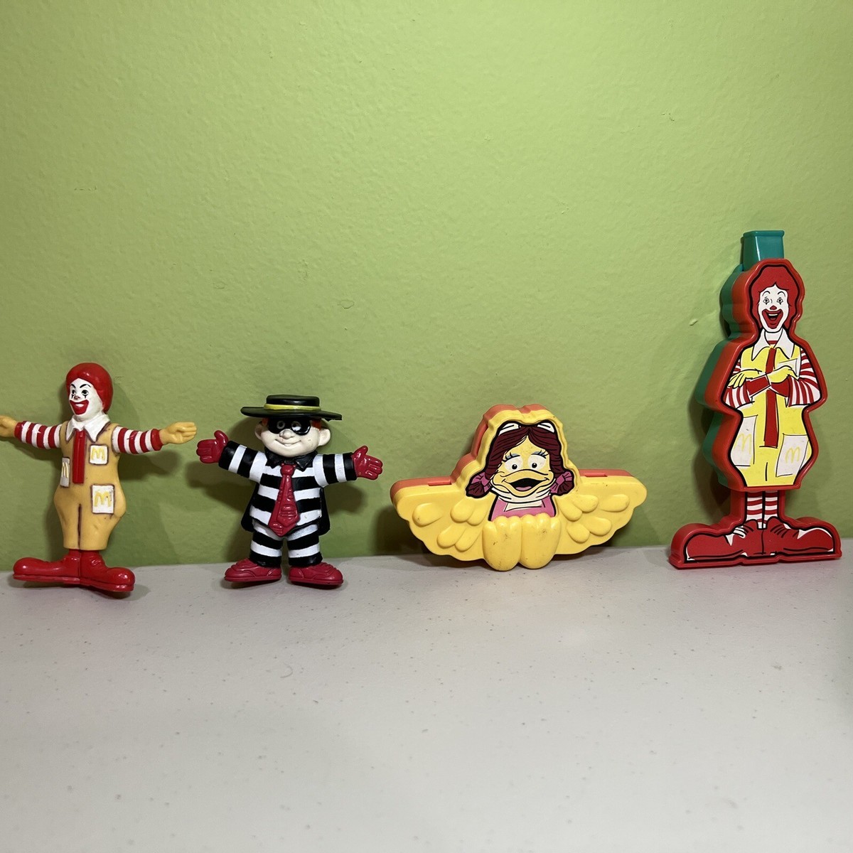 Vintage McDonalds Toys - Ronald McDonald Hamburglar + Slide