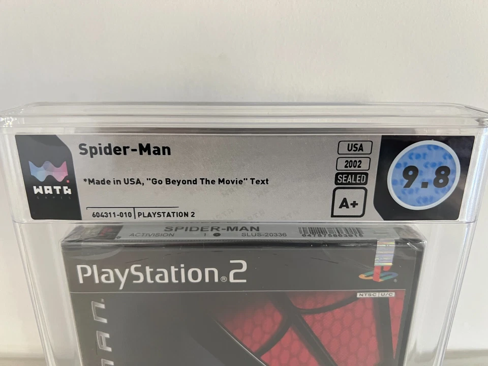 Spider-Man (PS2, Playstation 2) WATA 9.8 A+ New Sealed CGC VGA 1st Print! - Image 4 of 4
