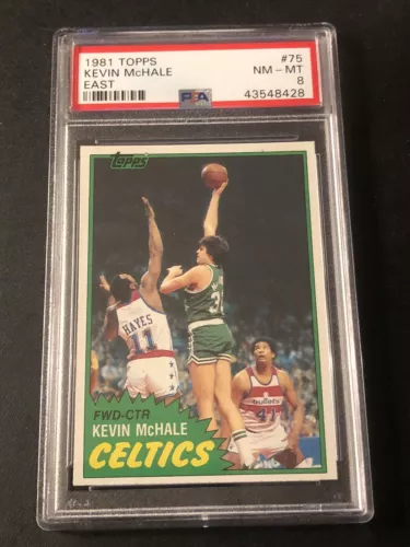1981-82 Topps Kevin McHale #75E PSA 8 Rookie RC HOF