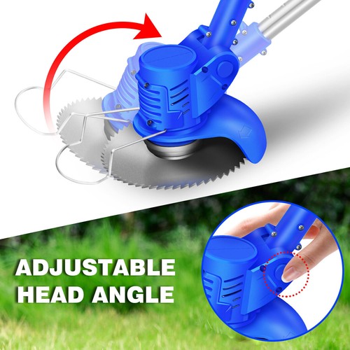 Grass Strimmer Cordless Grass Garden Cutter Machine With 2pcs Battery&charger - Picture 8 of 21