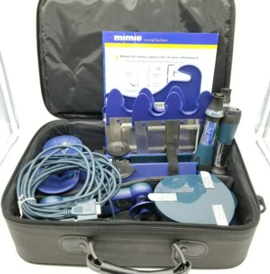 Mimio Digital Whiteboard Wireless Interactive Virtual Ink Kit w/Travel Case USED