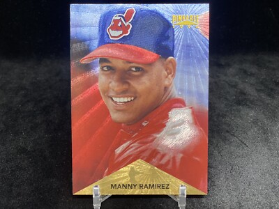 MANNY RAMIREZ 1996 PINNACLE STARBURST #18 BASE CARD / CLEVELAND INDIANS