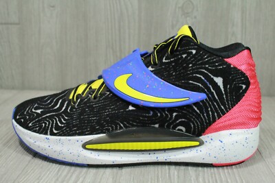 Nike KD14 Pop Art 2021 Black White Blue Red Shoes CW3935-004