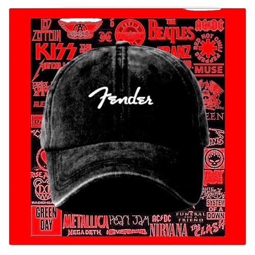 American Needle Fender Guitars Patch Baseball Cap Hat Adjustable
