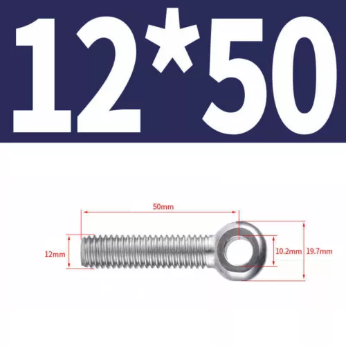 Augenschrauben DIN 444 A2 VA Edelstahl V2A Form B M5 M6 M8 M10 M12 Augenschraube - Bild 44 von 51
