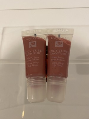 x2 Lancome Juicy Tubes Smoothie Tickled Pink Ultra Shiny Lipgloss Duo Set New!