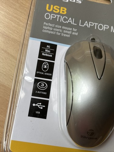 NEW Targus 3-Button USB Optical Laptop Mouse Scroll-Wheel BUS0213 AMU51US PC/Mac - Picture 5 of 5