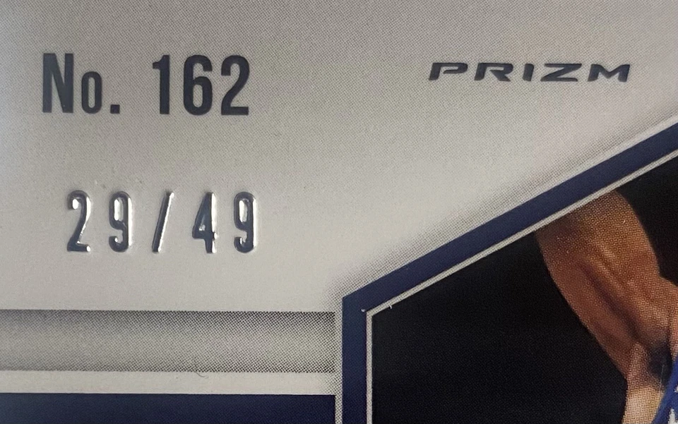 MALIK BEASLEY - 2020-21 Mosaic Basketball- PURPLE PRIZM #162 - #’d 29/49 -Wolves - Image 3 of 3