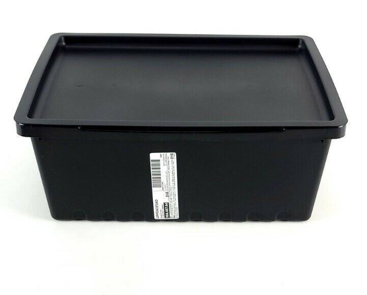 UPPSNOFSAD Storage box with lid, black, 13 ¾x9 ¾x5 ½/2 gallon - IKEA