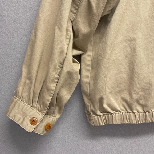 Vintage Cutter Buck Jacket Mens XLarge Brown Khaki Bomber Zip Up Grandpa Cotton - Picture 19 of 20