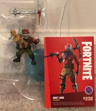 Fortnite BATTLE ROYALE Rust Lord Mini Figure And PANINI EPIC Trading Card